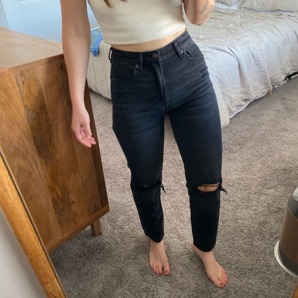 Black Mom Jeans